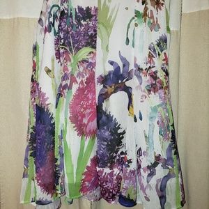 Multi color paint splash skirt